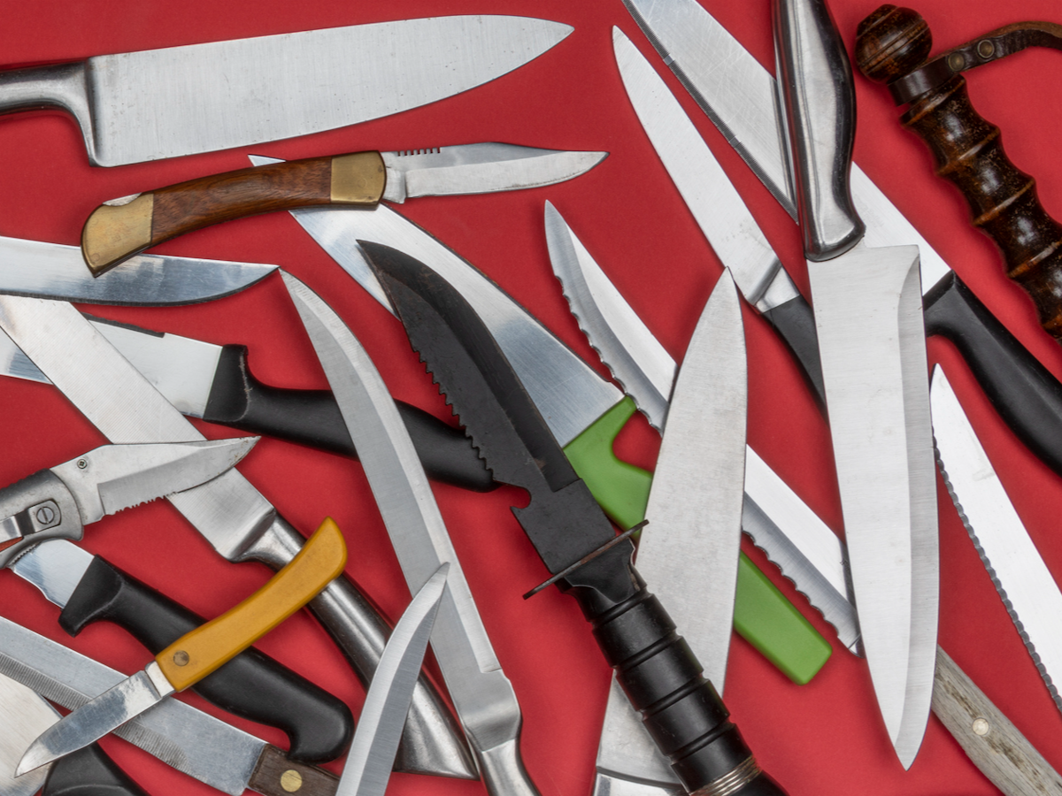 A collection of knives